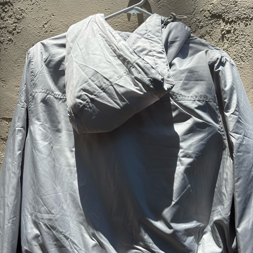 DKNY Gray Hooded Utility Jacket With Pockets NWT - Picture 11 of 16